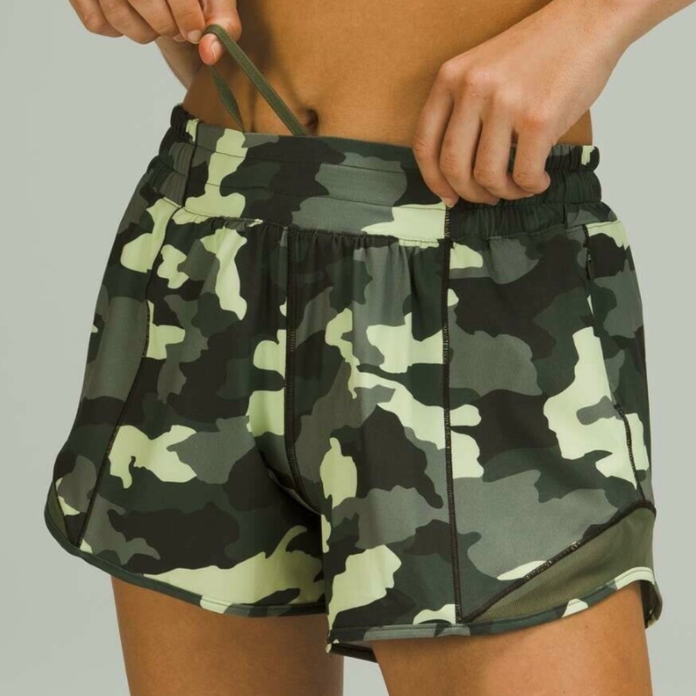 Camo lululemon shorts